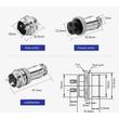 Connector MiniXLR GX16 4pin male/female Connector MiniXLR GX16 4pin male/female