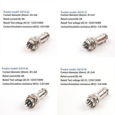 Csatlakozó MiniXLR GX16 8pin csavaros dugó+aljzat
