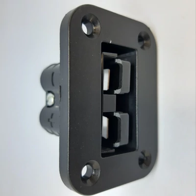 Flush Mount 50A Anderson Plug Mounting Bracket Panel Black
